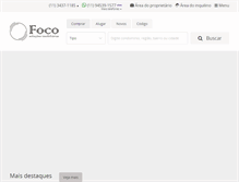 Tablet Screenshot of imobiliariafoco.com.br